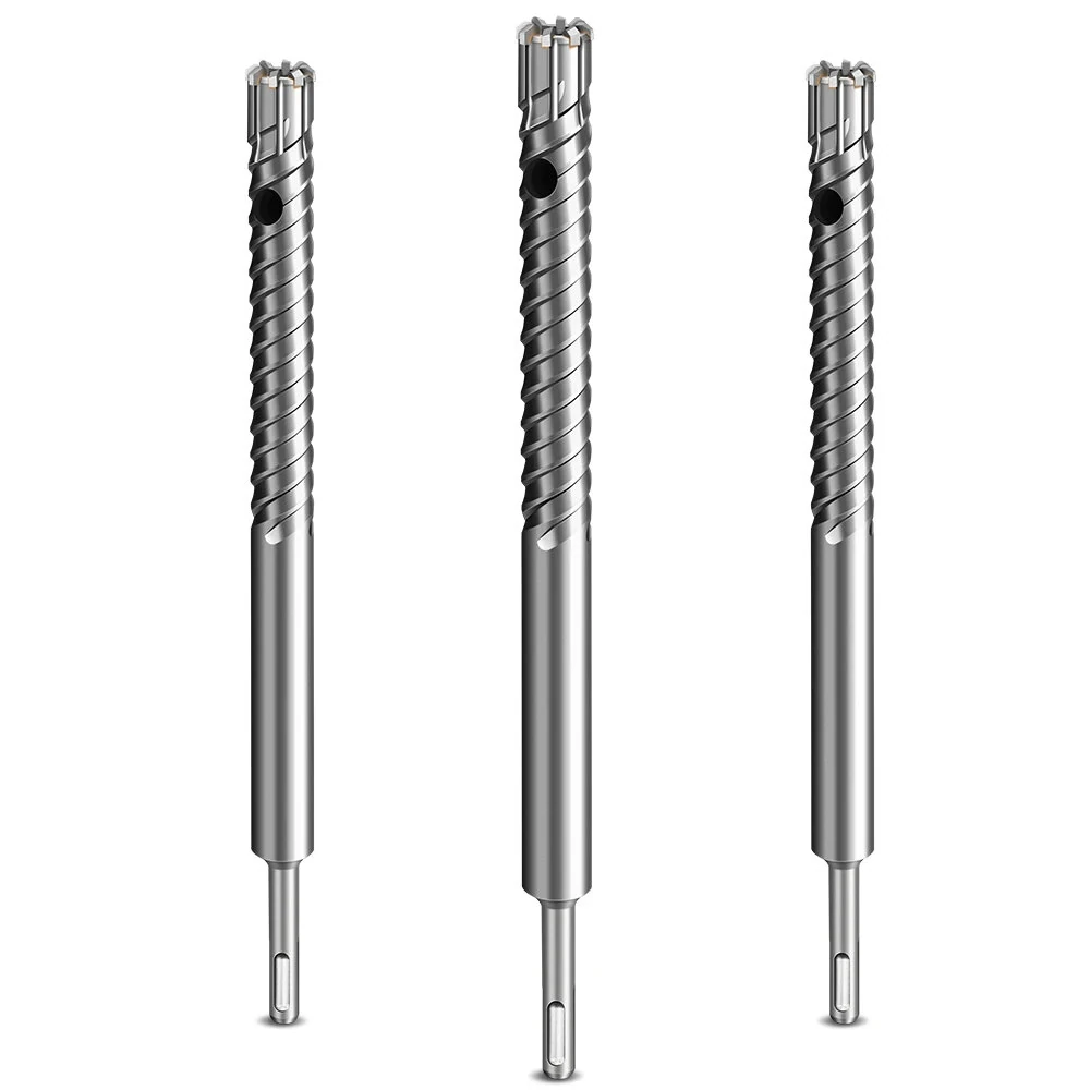 SDS Plus Rebar Cutting Drill Bit - 8 Blade Tungsten Carbide Tip | Titanium Coated