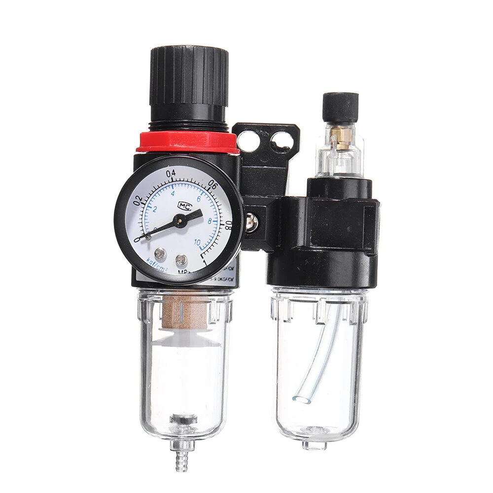 LAIZE AFC2000 Air Filter Regulator - 1/4 Inch Thread Water Oil Separator for Air Tools