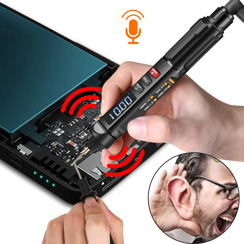 MUSTOOL MT007 Pro True RMS Digital Multimeter - Voltage Tester Pen & Phase Meter 3-in-1