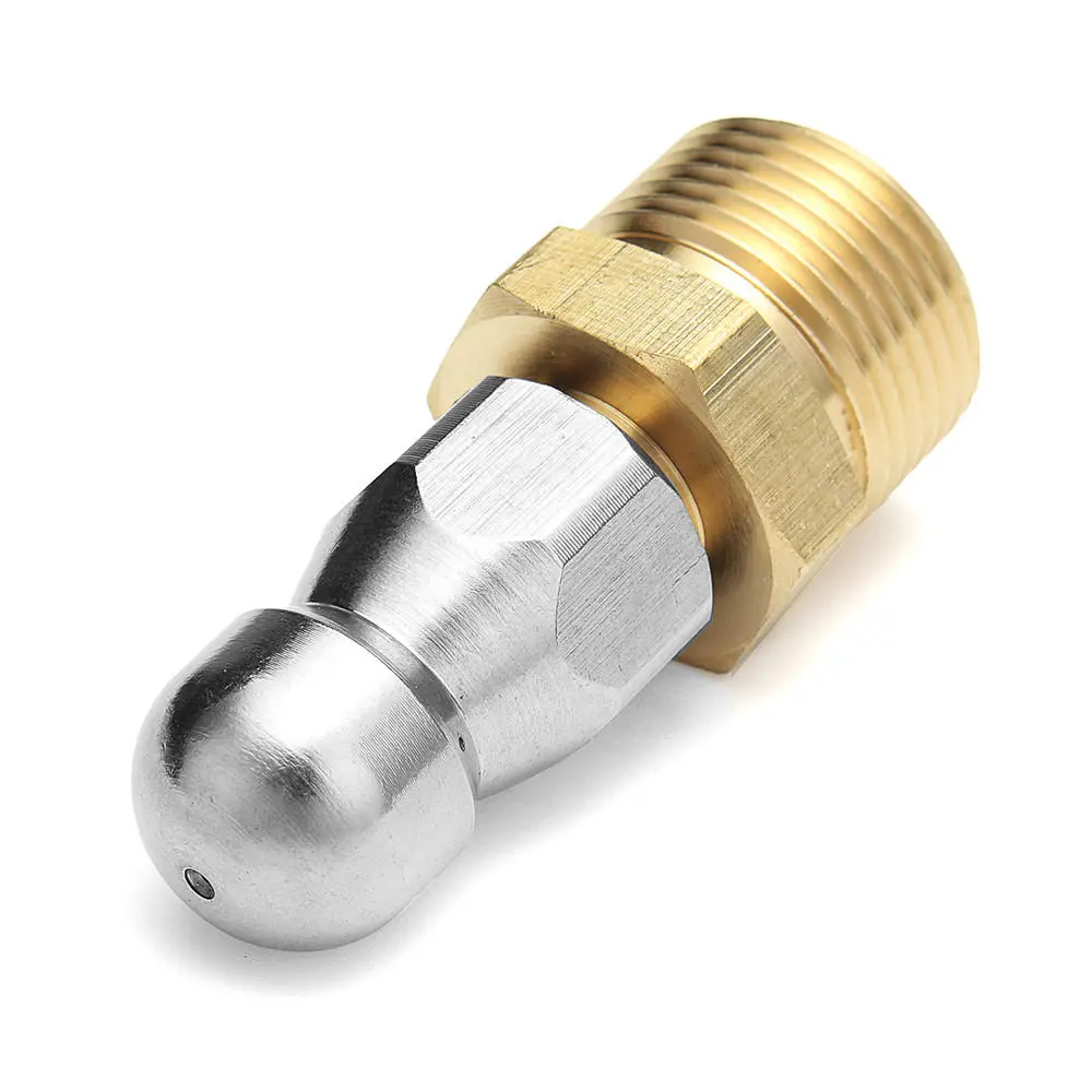 High Pressure Drain Nozzle - 1 Front 3 Rear M22 F14 for Pipe Dredge Cleaning