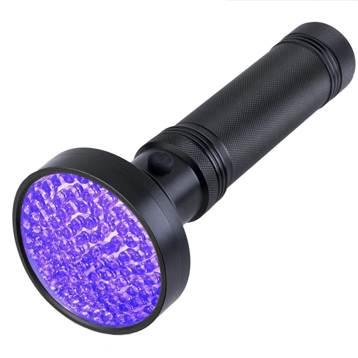 Purple UV Blacklight Flashlight - 100 LED Inspection Lamp for Detection