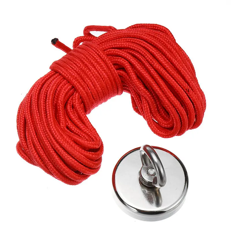 D32mm 50KG Neodymium Recovery Magnet - Fishing & Salvage Tool for Metal Treasure