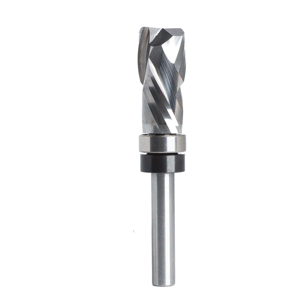 Whiteside Router Bits 1/4 Shank Spiral Trimming Bit | 1/2 Cutting Diameter, 1 Length | Carbide End Mill for Woodworking CNC