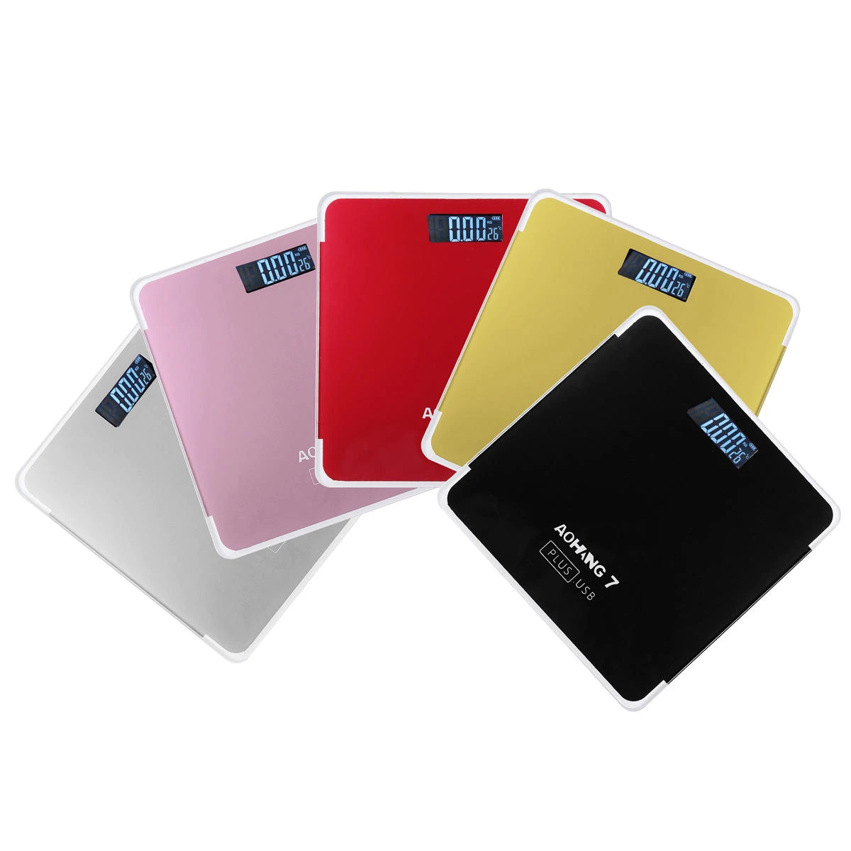 AOHANG 7 Plus USB Digital Scale - 180kg Capacity & LCD Tempered Glass