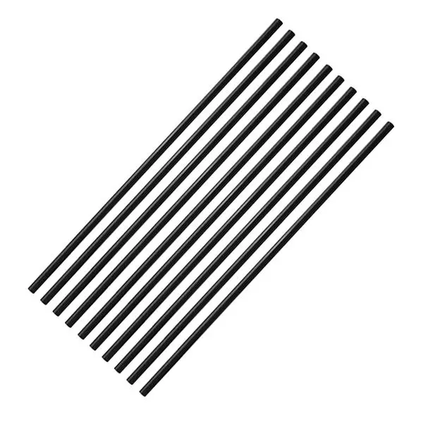 Machifit 10pcs 500mm Carbon Fiber Tube Roll | 12x10mm Black for Multicopter