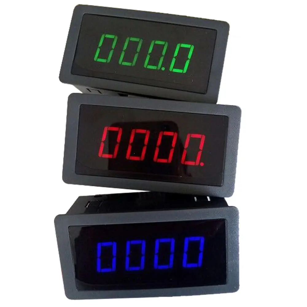 Digital LED Tachometer RPM Gauge - 4-Digit Display with Hall Sensor NPN