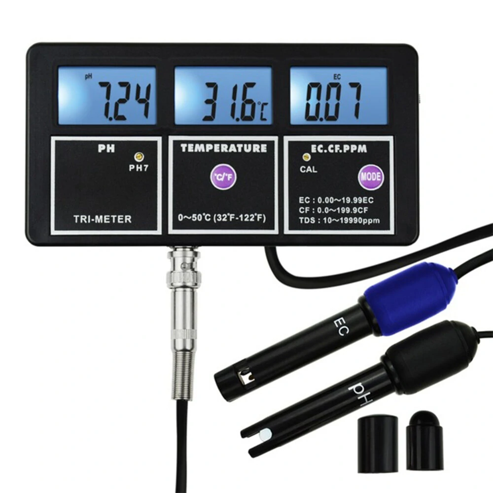 5 in 1 Water Quality Tester - PH EC TDS Temp Meter for Aquarium Pool Hydroponics