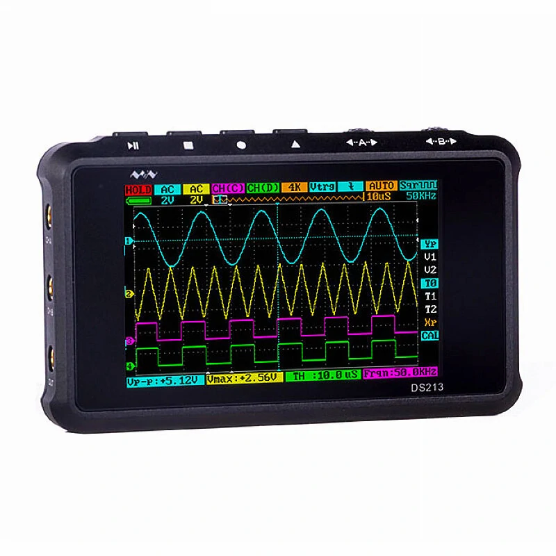 MINI DS213 Digital Oscilloscope - 15MHz Bandwidth, 100MSa/s, 2+2 Channels