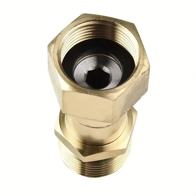 360 Degree M22 Pressure Washer Attachment | Brass Swivel Connector Anti-Kink Tool