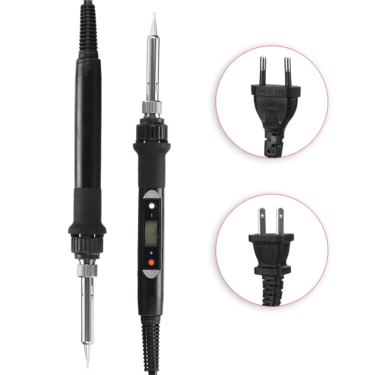 80W Adjustable Temperature Electric Soldering Iron Tool - 200-240V