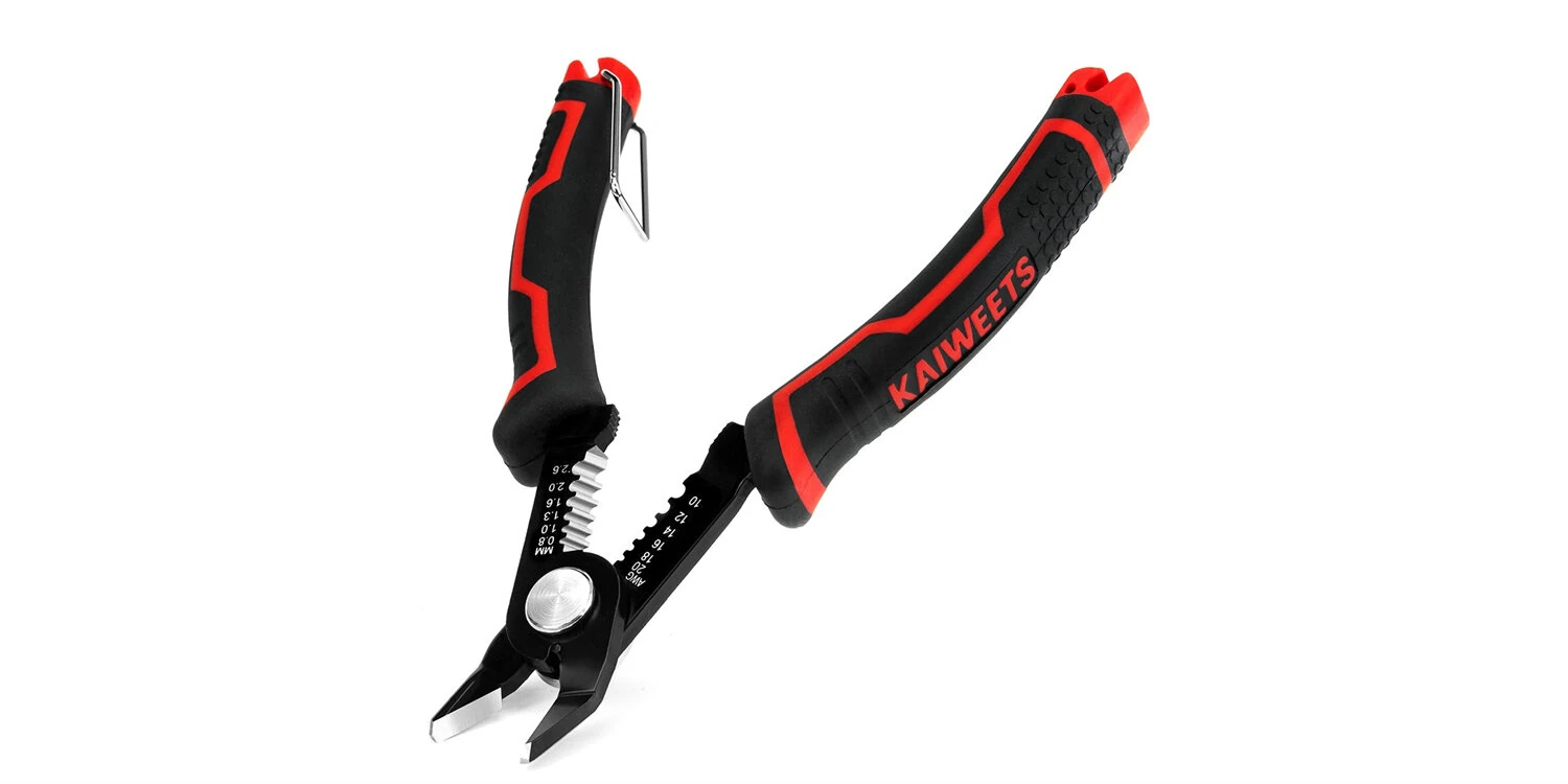 KAIWEETS KWS-112 2-in-1 Wire Stripper and Cutter | 10-20 AWG | 65Mn Steel