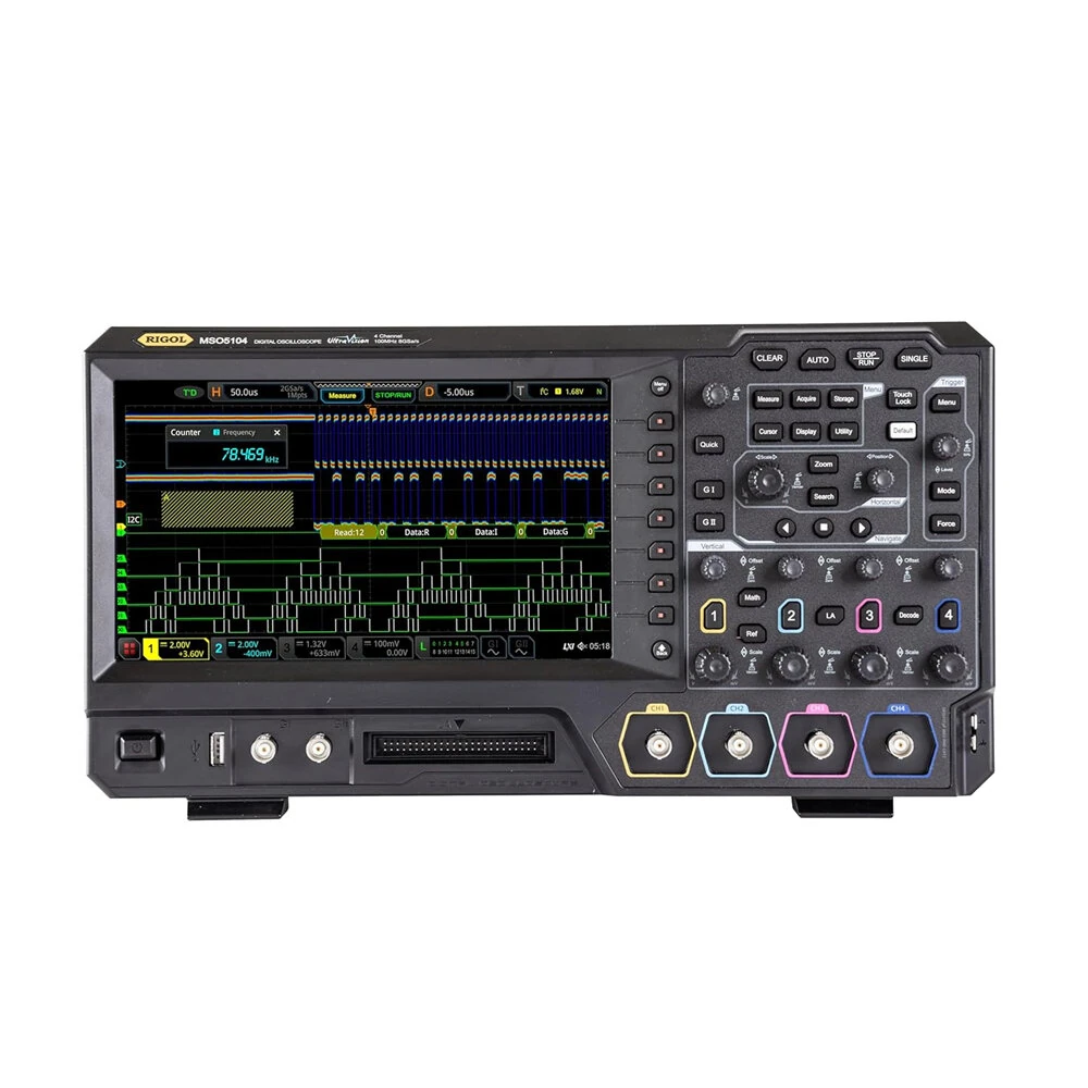 MSO5104 Mixed Signal Oscilloscope - 100 MHz, 4 Analog & 16 Digital Channels | 8 GSa/s