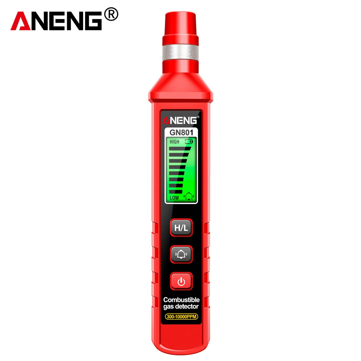 ANENG GN801 Gas Detector - 300-10,000 ppm Range | Quick Response & Dual Sensitivity