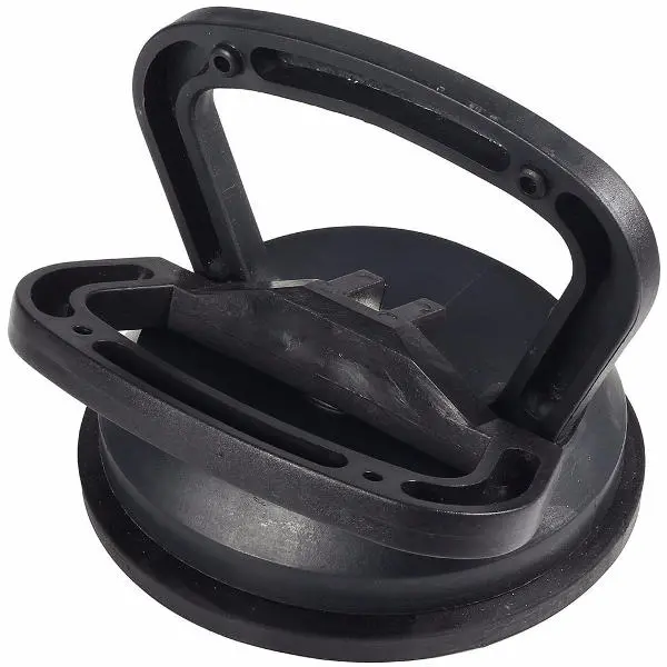 Black Pad Glass Lifter - Metal Suction Cup Puller & Remover Clamp Tool