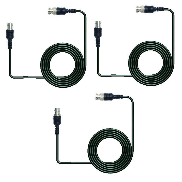 3Pcs Y112 BNC Male to Female Test Cable - 1M Oscilloscope Probe | Q9 Cable