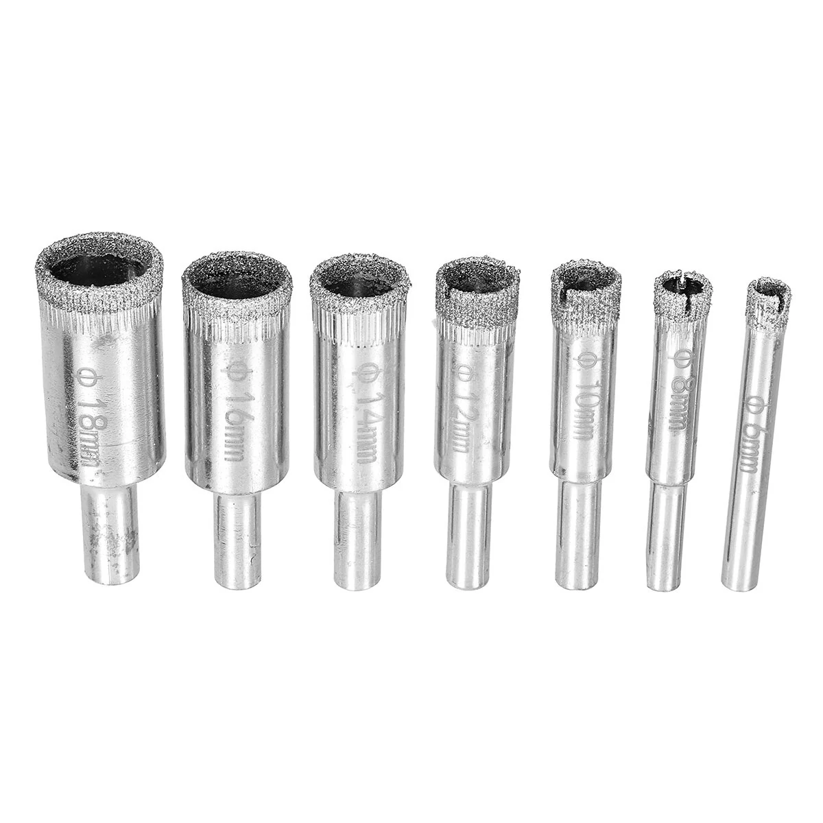 6-50mm Diamond Drill Bit Set | 16Pcs for Tile, Marble, Glass, Ceramic | Hole Saw Core Bits