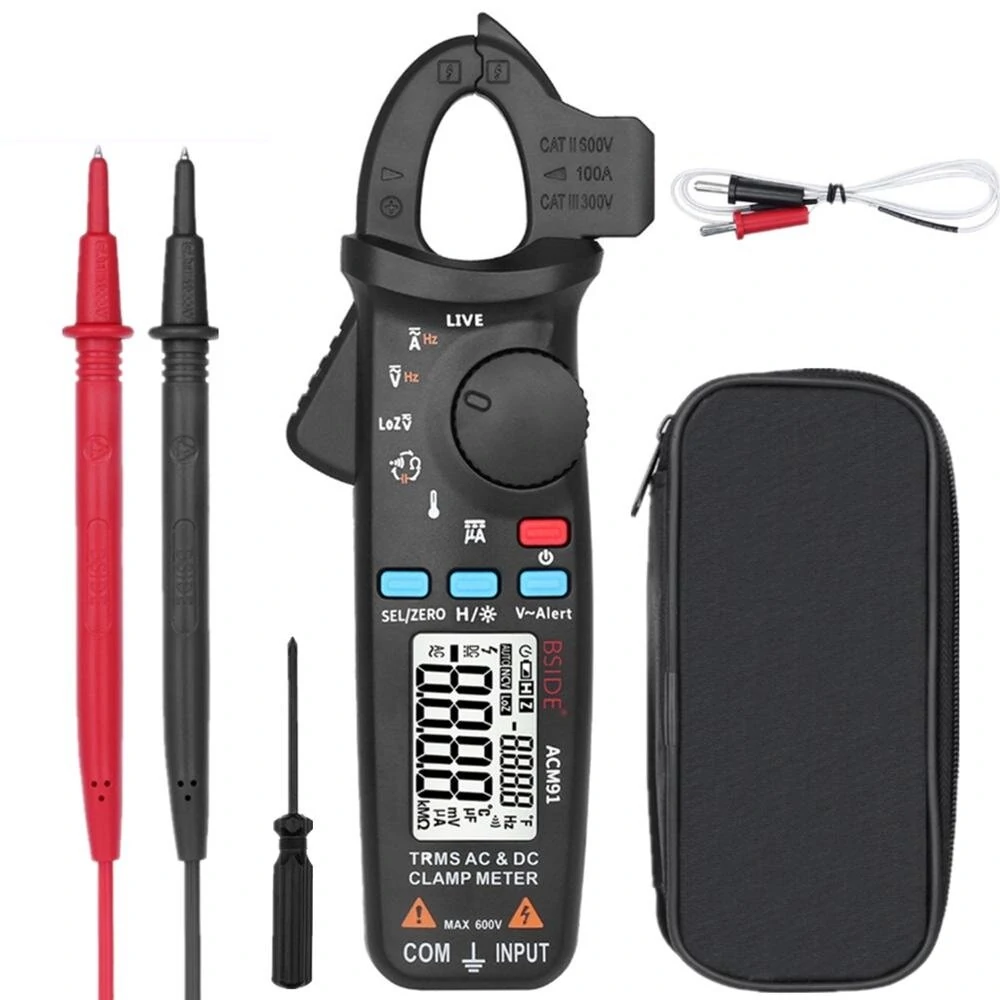 Mustool MT866 Digital Clamp Meter - AC/DC Current Tester TRMS Auto-Range Multimeter