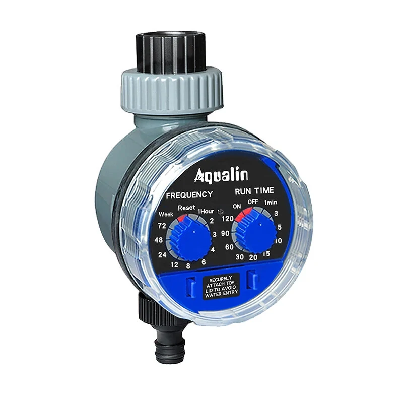 Aqualin Automatic Garden Water Timer | Easy Install on 3/4 Faucet | Adjustable Frequency & Run Time