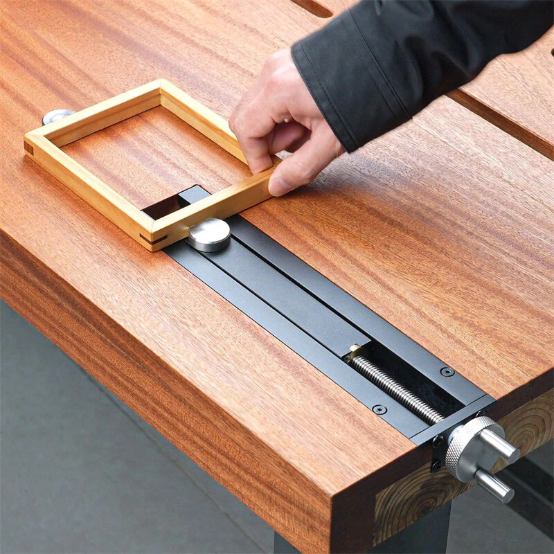 GANWEI Woodworking Bench Tail Vise - CNC Aluminum Alloy Clamp | Φ20mm Hole, 0-110mm Travel