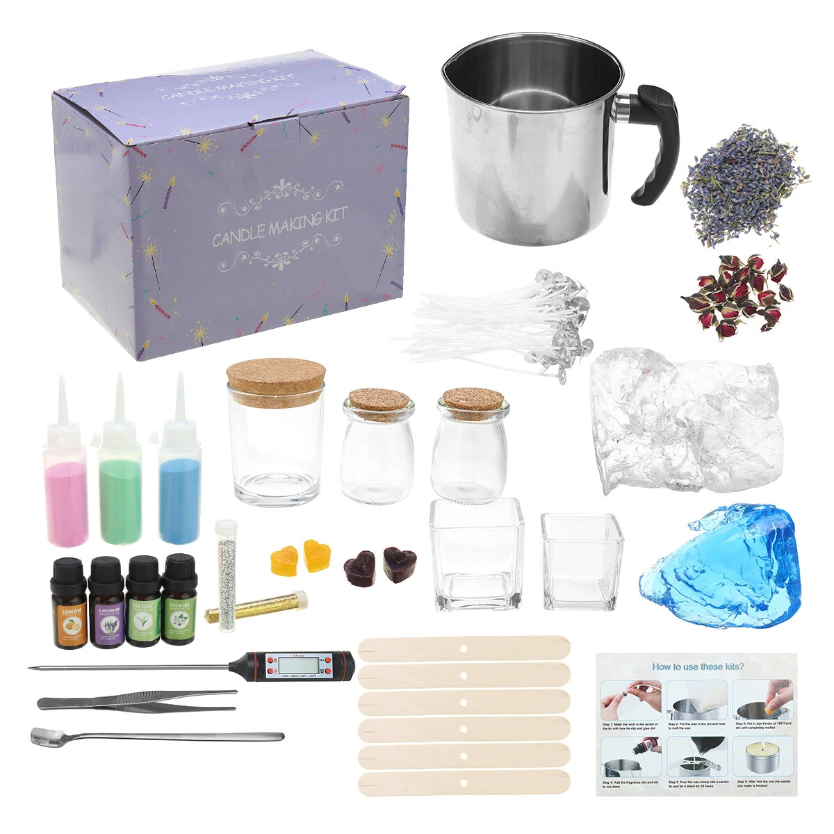 DIY Aromatherapy Jelly Candle Making Kit - Parent-Child Christmas Craft Set