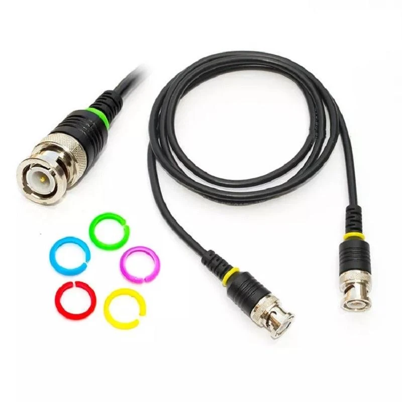 5Pcs Y102 BNC to BNC Oscilloscope Test Cable - 1M Q9 Probe Set