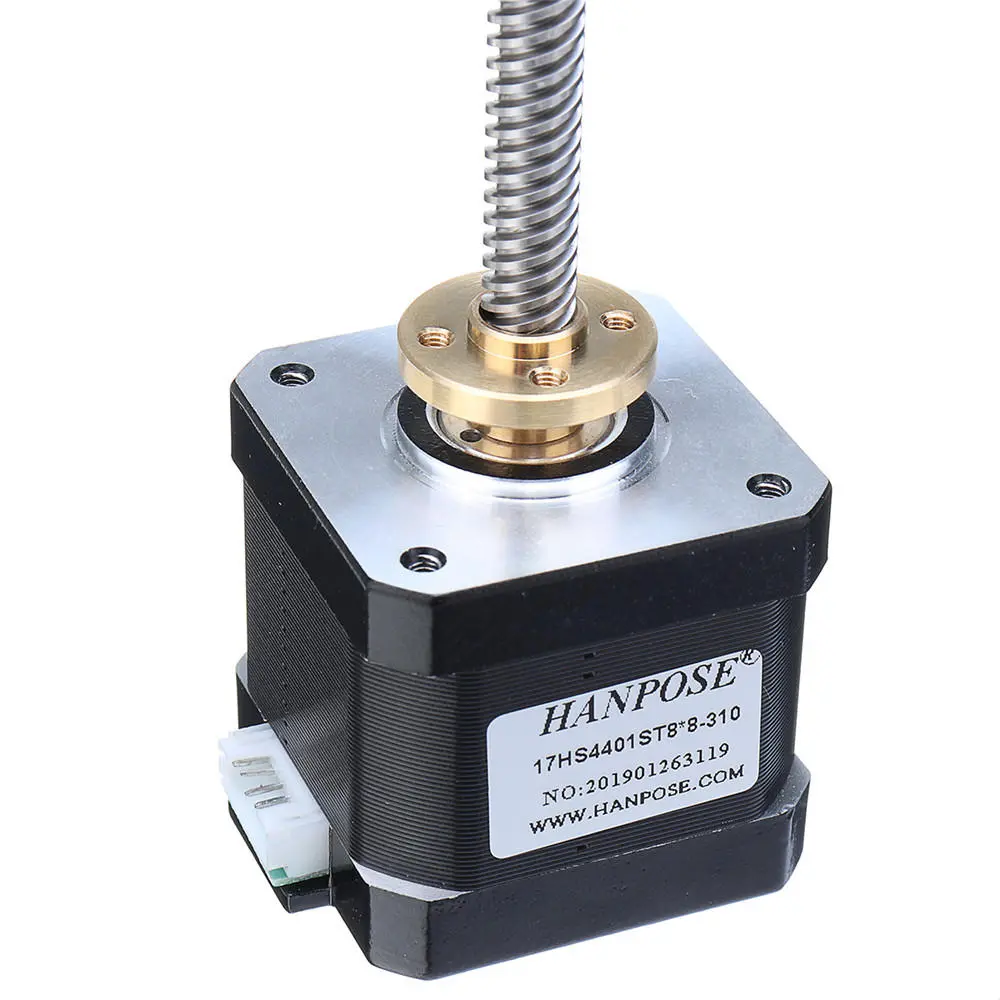 HANPOSE 17HS4401-S Nema 17 Stepper Motor | 40N.cm 1.7A Linear Actuator for 3D Printer Z Axis