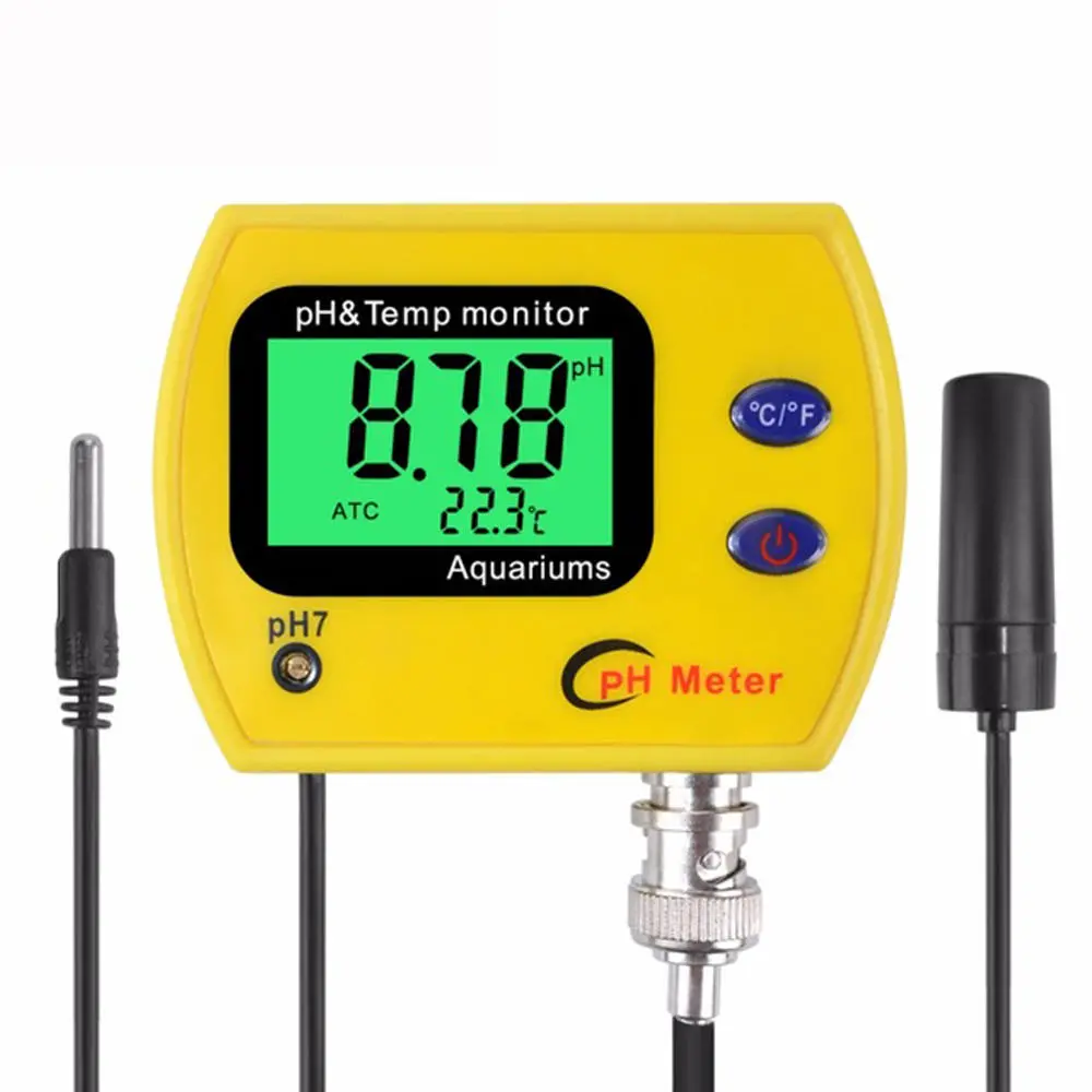 PH-991 pH Meter with Backlight | Water Tester for Aquarium & Pool | Temp Monitor