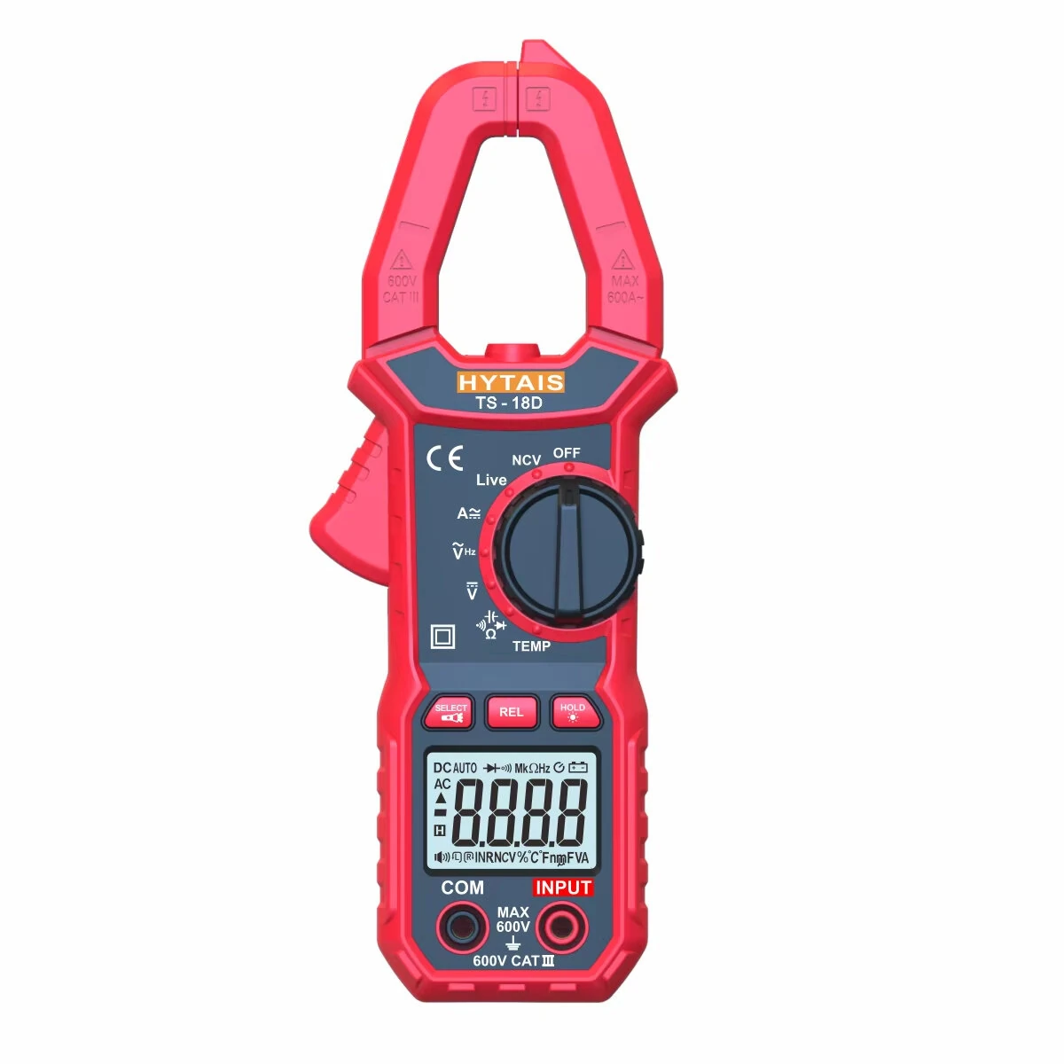 Fluke TS-18D True RMS Clamp Meter - 6000 Count Multimeter | AC/DC Voltage Tester