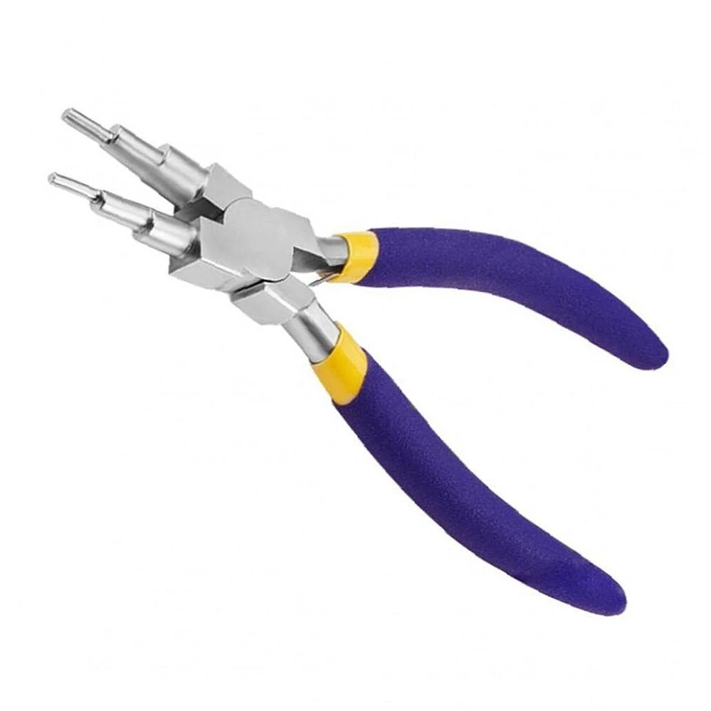 6-in-1 Bail Making Pliers - Anti-Rust Round Nose Looping Pliers for DIY Jewelry