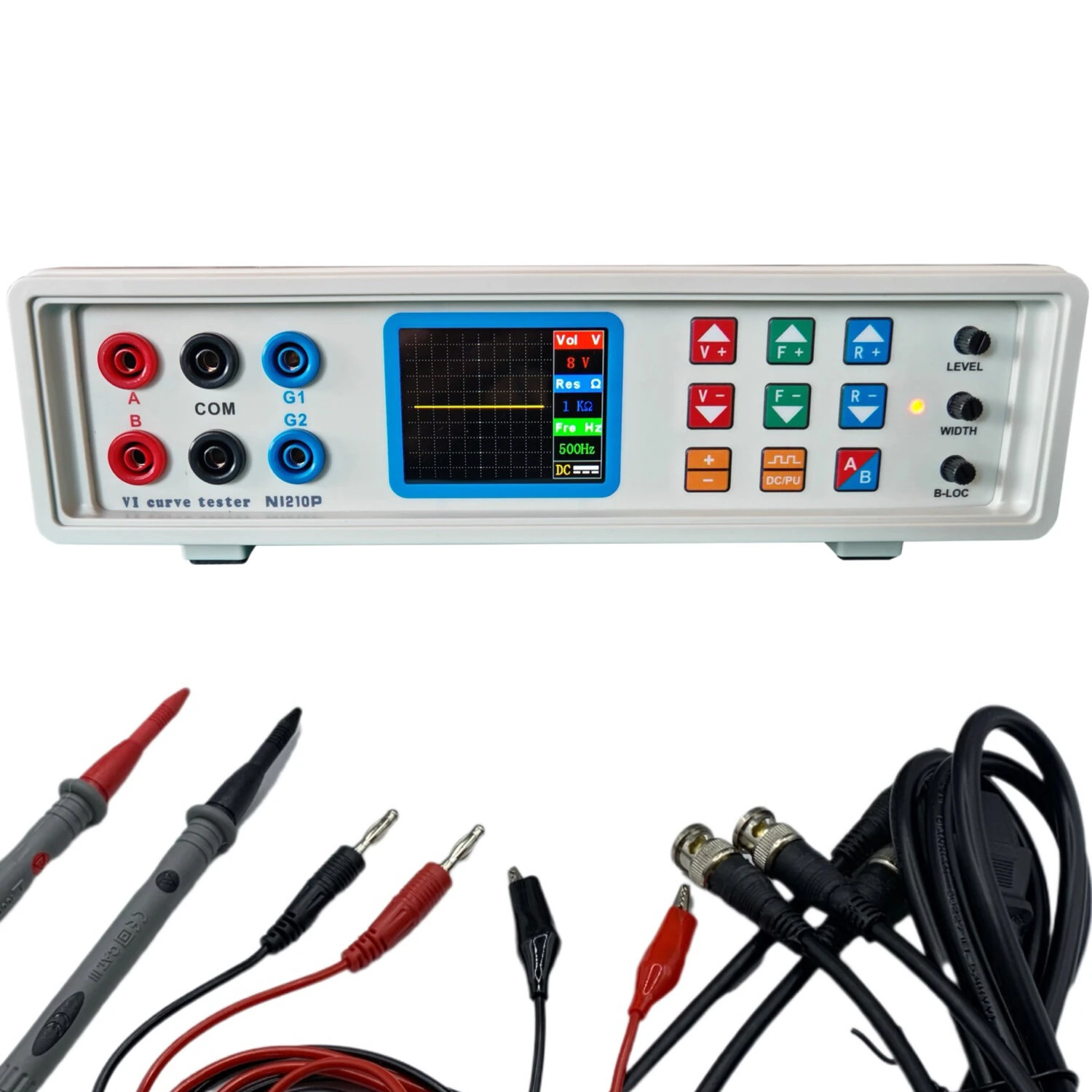 NI-210 Professional VI Curve Tester | Two-Channel Display Circuit Board Tester Tool
