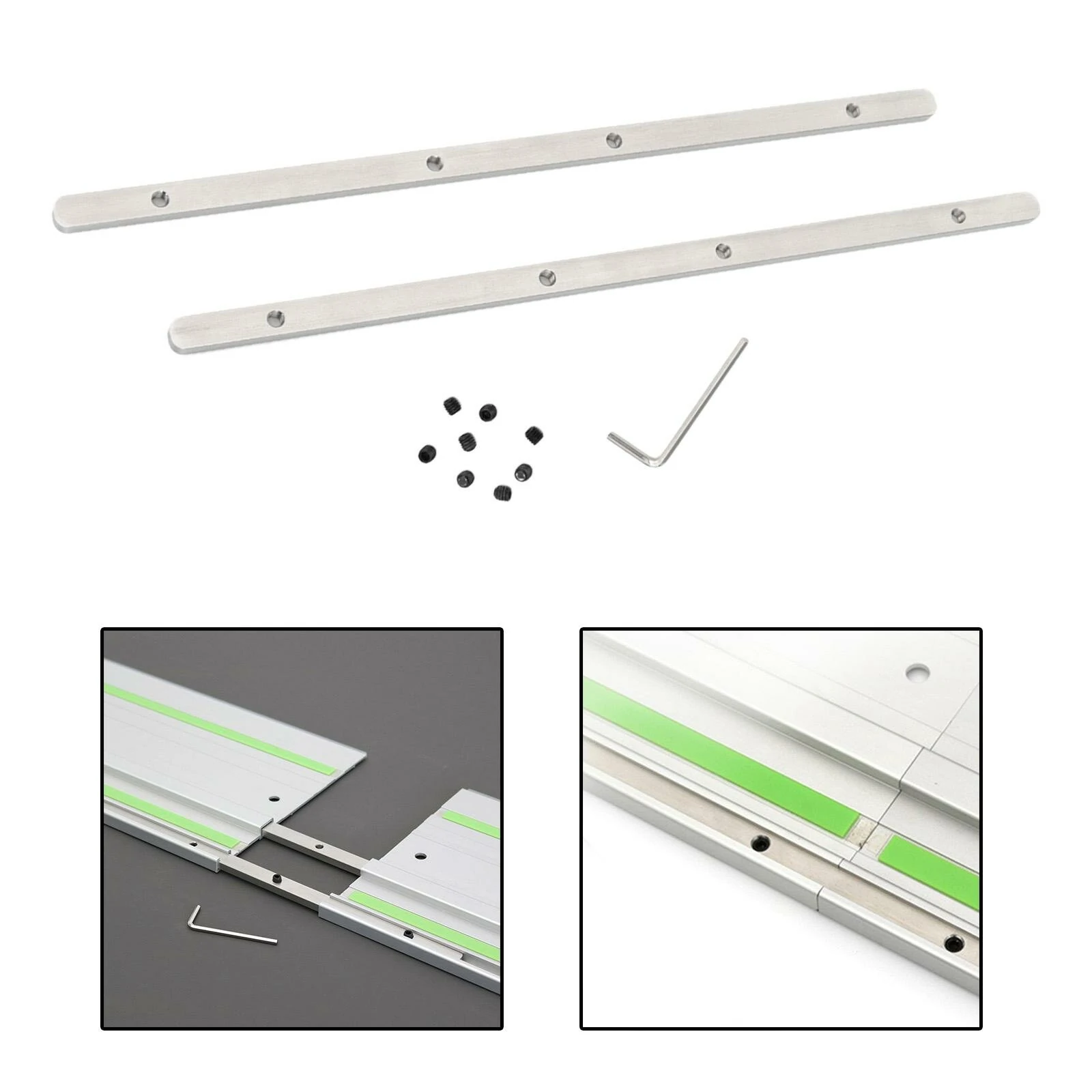 Makita Festool Track Saw Guide Rail Connector Kit - Long Cuts Router Table Plate