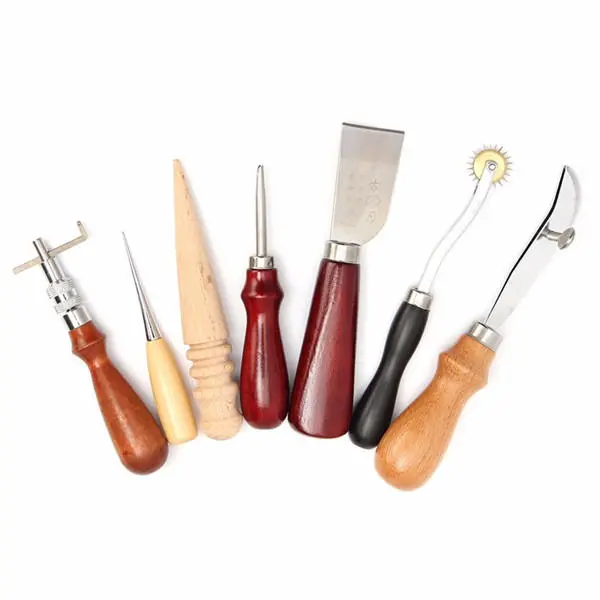 LeatherCraftool Hand Stitching Kit - 7pc Sewing Tools & Awl Set
