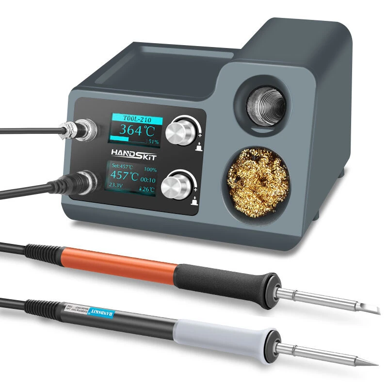 HANDSKIT ST12A 2-in-1 Hot Air Gun & Soldering Station | OLED Digital | Fast Heating