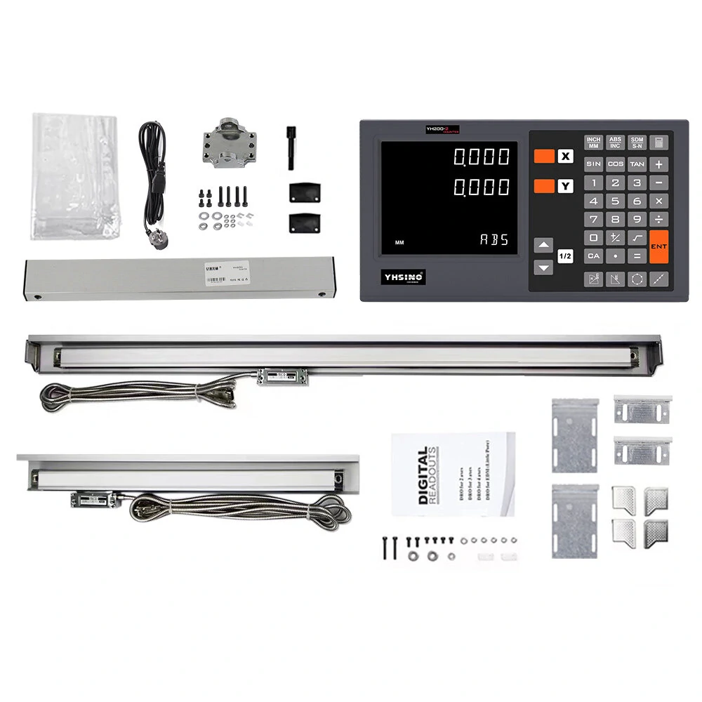 YH200 Digital Display Grating Ruler Suite | High Precision NSK Bearings | 3M Cable
