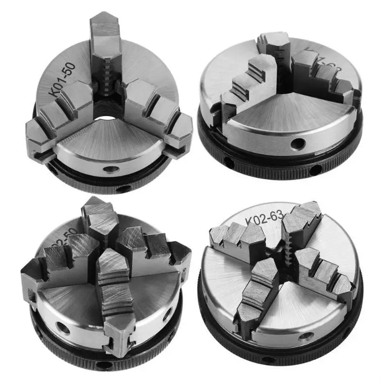 SANOU 3/4 Jaw Wood Lathe Chuck - 50mm & 63mm Self-Centering | DIY Metal & Wood