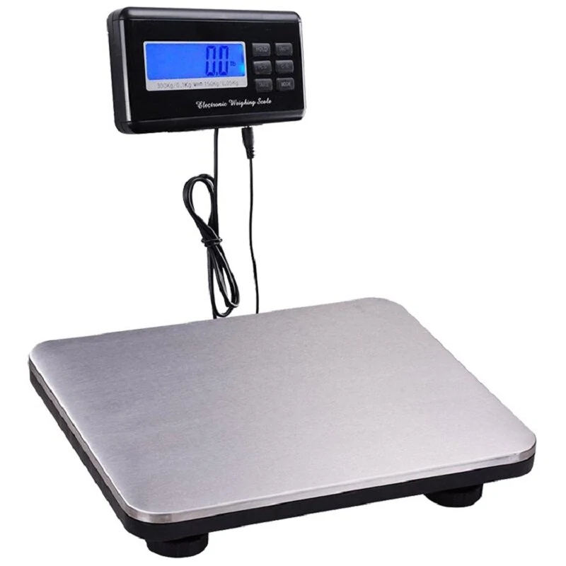 Stainless Steel Intelligent Electronic Platform Scale | 36x30cm Multifunctional for Parcel & Pet