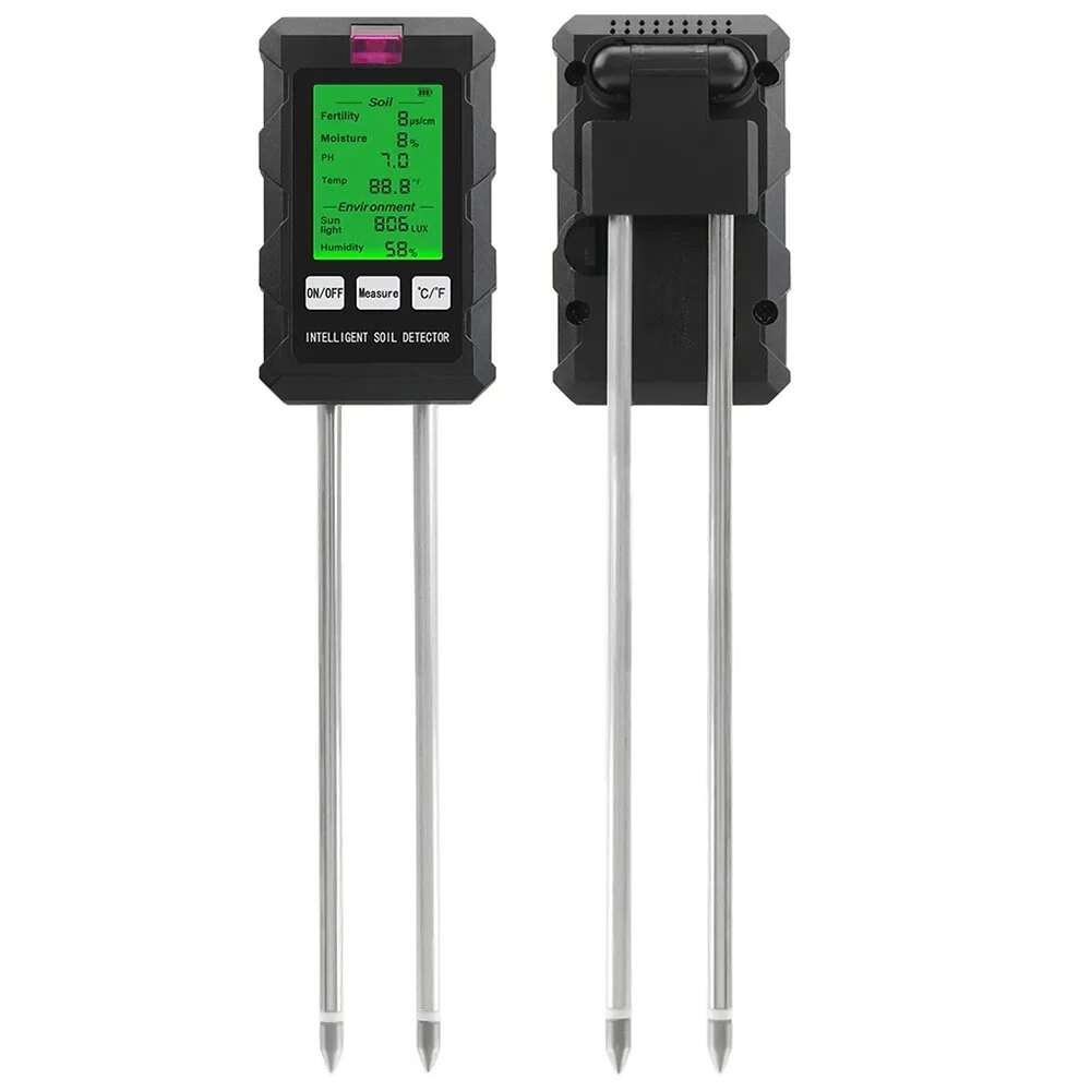 6-in-1 Soil Tester | Digital pH, Moisture, Sunlight & Nutrient Meter for Garden