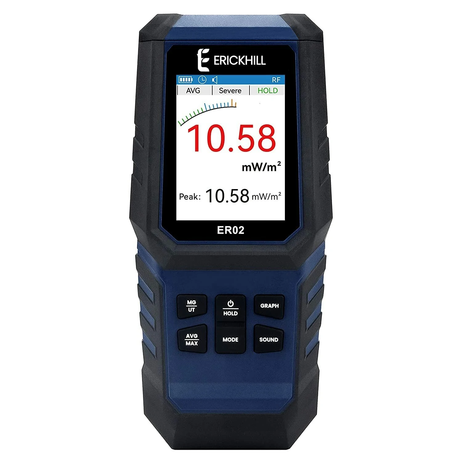 ERICKHILL ER-02 EMF Meter Radiation Detector | Acoustic Alarm & Auto Shut-off