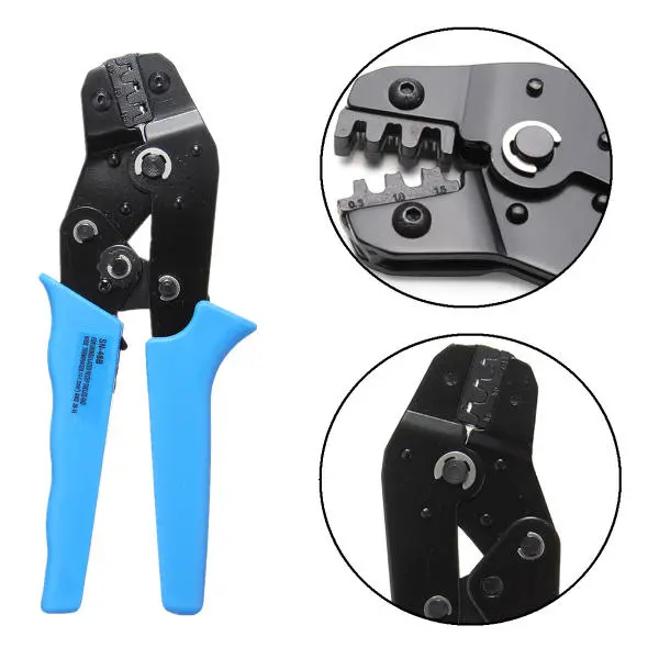 Unisulated Receptacle and Tab Crimping Tool | Non-Insulated Pin Clampzange