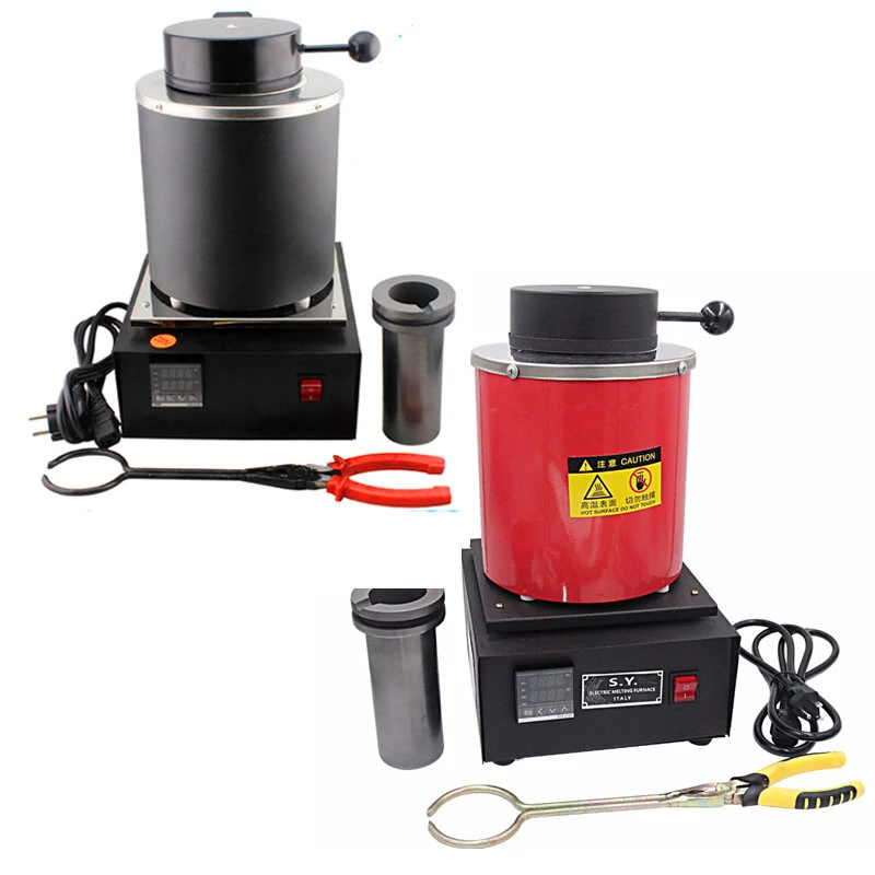Mini Melting Furnace 1400W 1KG - 110V/220V Jewelry Casting Equipment & Tools