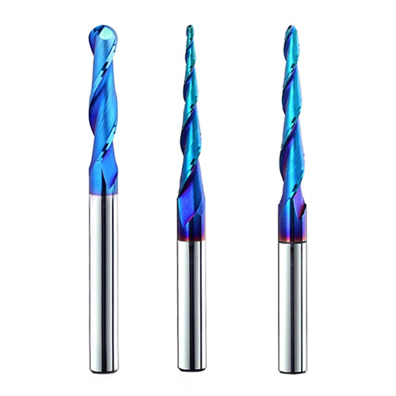 3D CNC Router Bit - 1/4 Inch Shank Tungsten Steel | HRC93 Hardness for Precision Carving