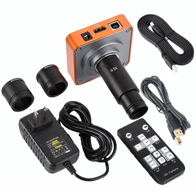 KOPPACE 40MP Microscope Camera - 0.5X HDMI Electronic Eyepiece | 23.2-30.5mm Adapters
