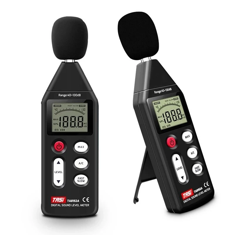 TASI TA8152A Digital Sound Level Meter - 40-130dB Noise Measuring Decibel Monitor