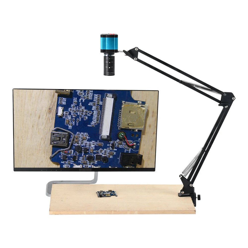 HAYEAR 48MP USB Microscope Camera | 2K HDMI | 6-60mm Zoom Lens for PCB Soldering & Repair