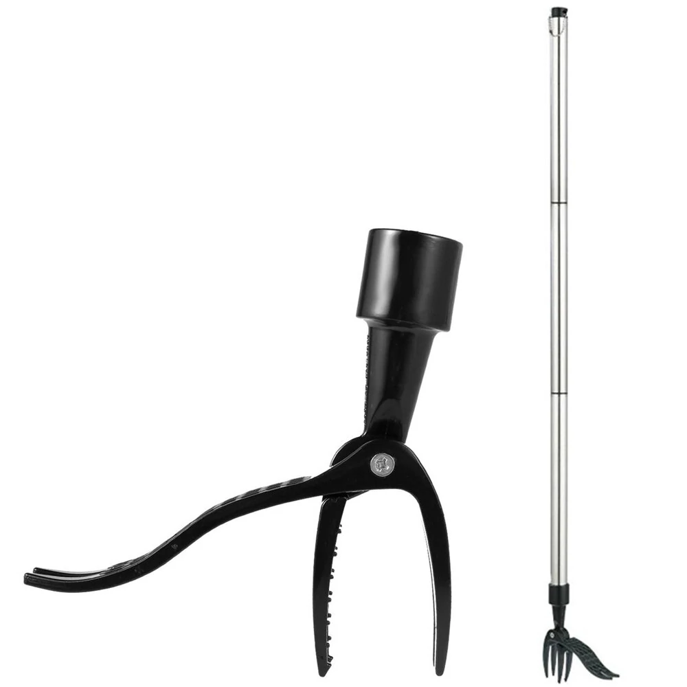 Manual Vertical Weeding Shovel | Standing Weed Puller with Metal Head - Garden Lawn Root Remover