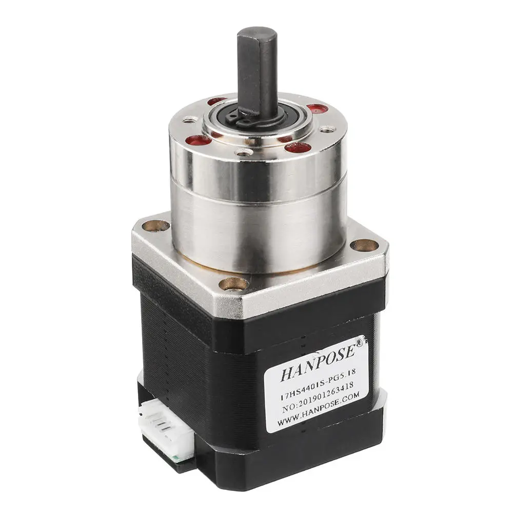 HANPOSE Nema 17 Stepper Motor | 42:1 Planetary Gearbox | 17HS4401S-PG