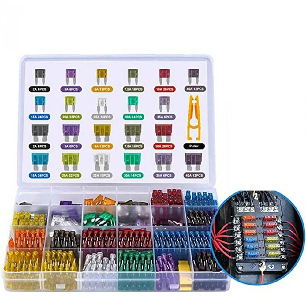 300pcs Auto Blade Fuse Assortment Kit - 5A to 30A for Car & Truck | Mini Size