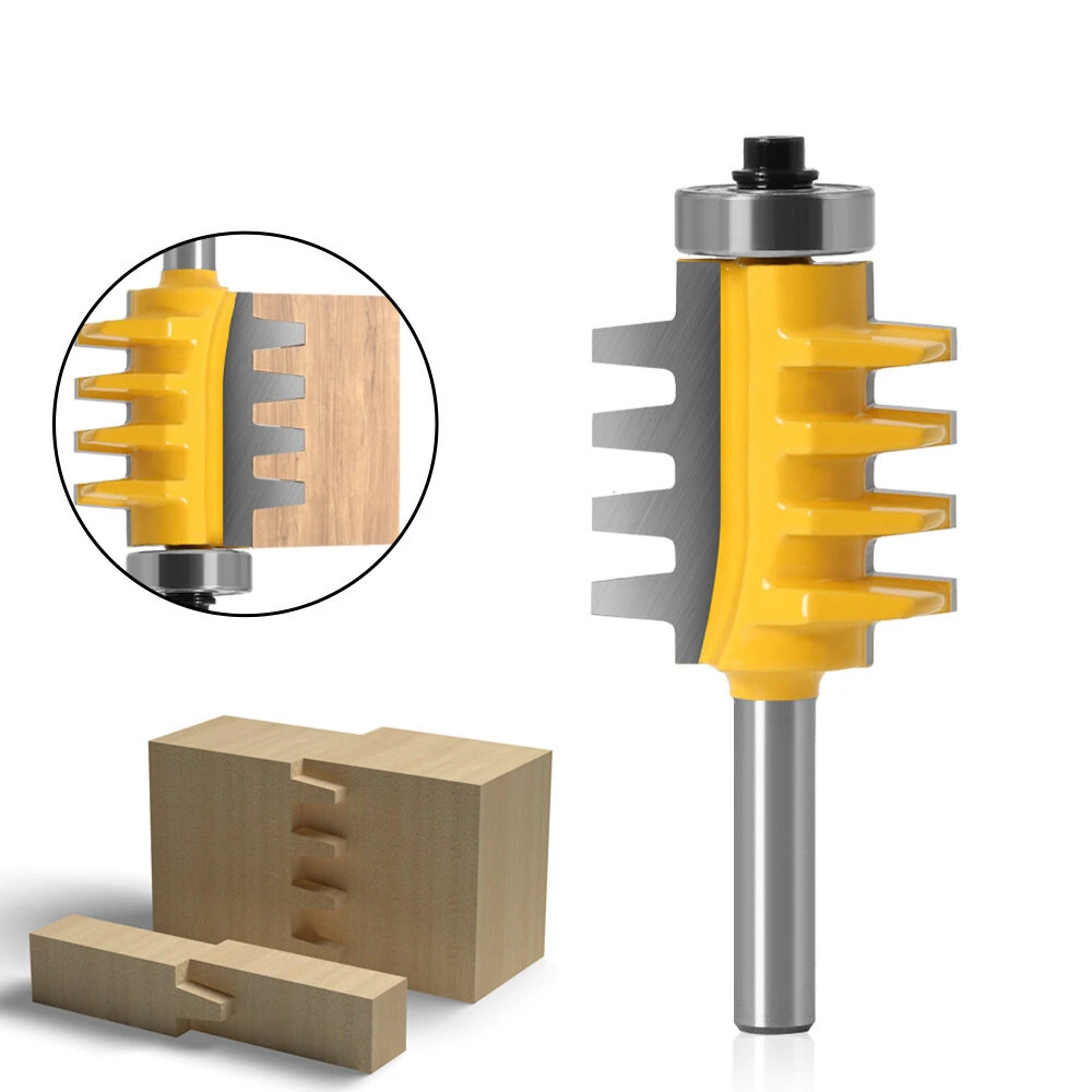 Tungsten Carbide Reversible Finger Joint Router Bit - 1/2 & 1/4 Inch Shank | Woodworking
