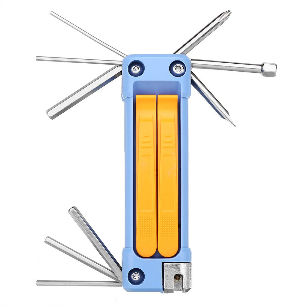 Multifunctional Bicycle Tire Repair Tool - Portable Combination Wrench for Fix & Maintenance