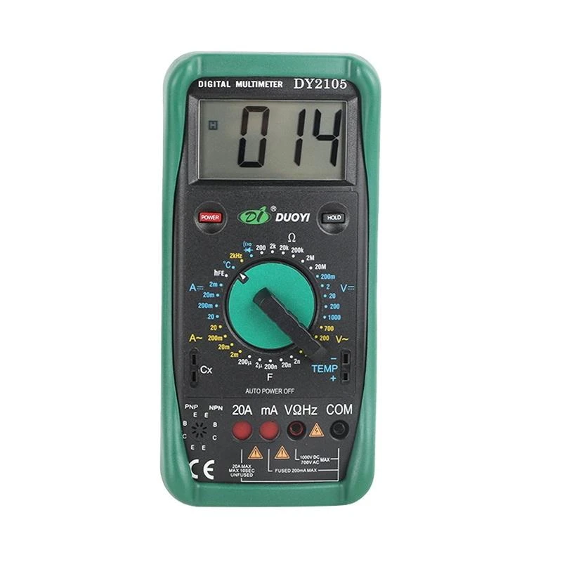 DUOYI DY2105 Digital Multimeter - Professional Multimetro with Temperature & Frequency